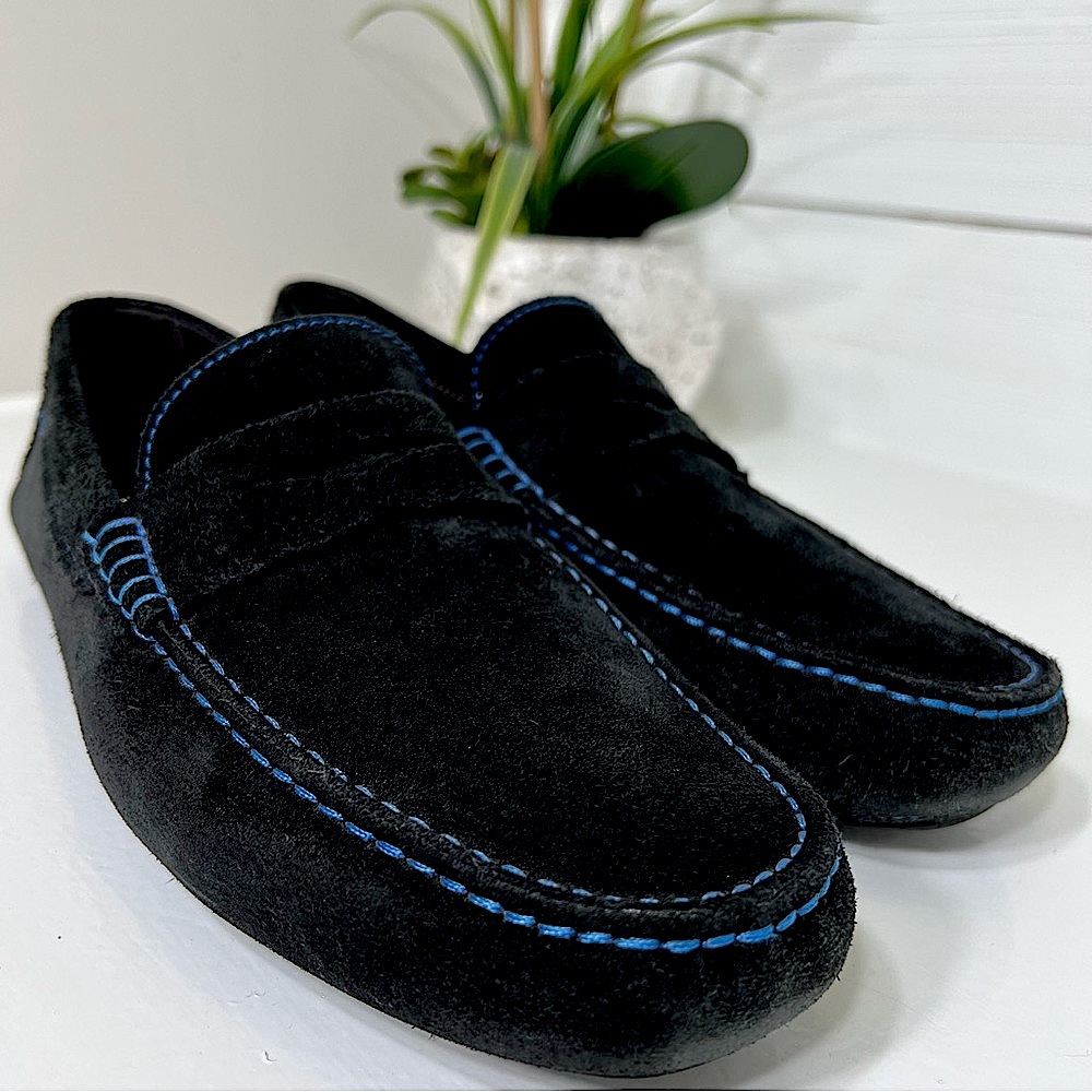To Boot New York Men’s Black Suede Moccasins/Driving Shoes